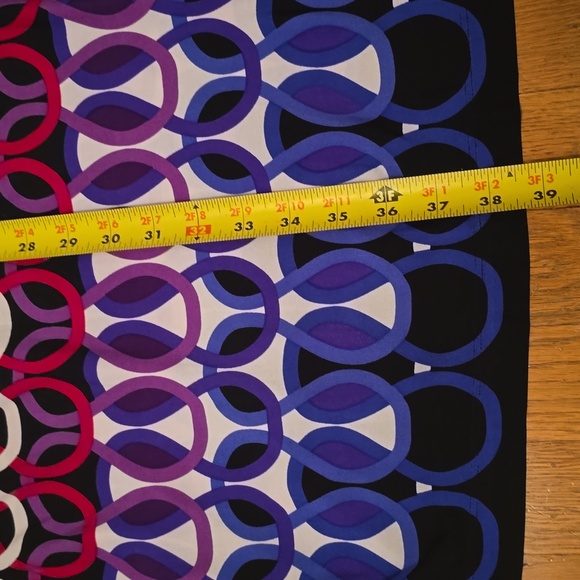 LIZ CLAIBORNE WOMENS BLACK  WHITE SYMMETRICAL SMALL CAP SLEEVES DRESSSIZE LARGE - Picture 10 of 13